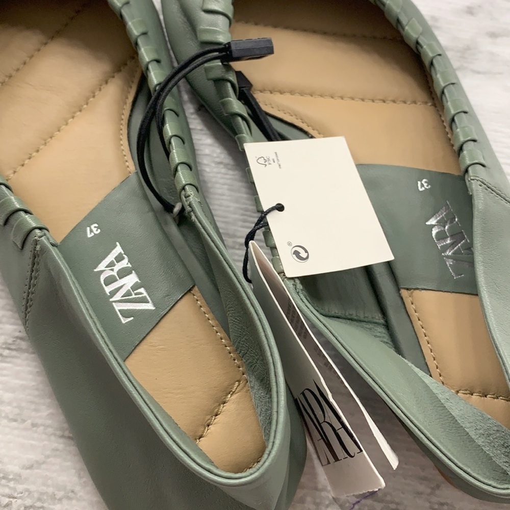 Zara Flat Soft Leather Shoes - Picture 14 of 14